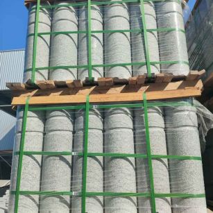 通化挡车柱芝麻白 挡车石